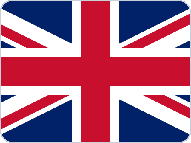 Englisch: mündlich verhandlungssicher | schriftlich gut Englische Flagge um Sprachkenntnis darzustellen